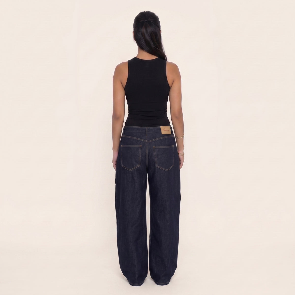 1-VANTAGE BAGGY DENIM - BLUE RAW