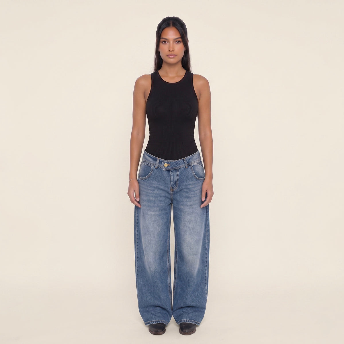 2-VANTAGE BAGGY DENIM - LIGHT BLUE